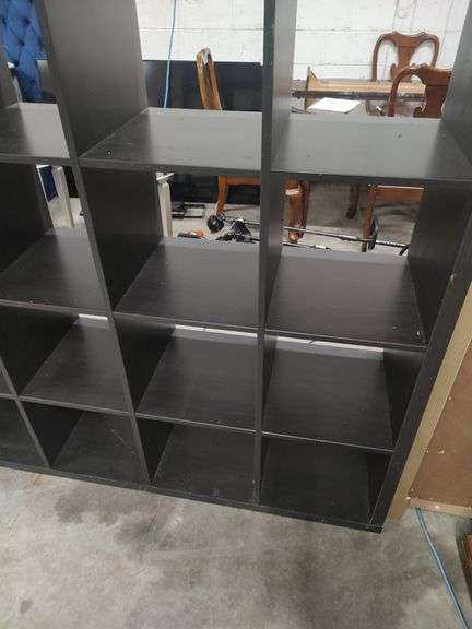 16 CUBE STORAGE SHELF BLACK - 58X16X58
