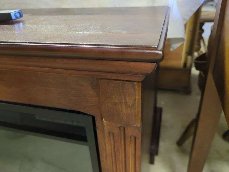 Wood Electric Fireplace with Remote