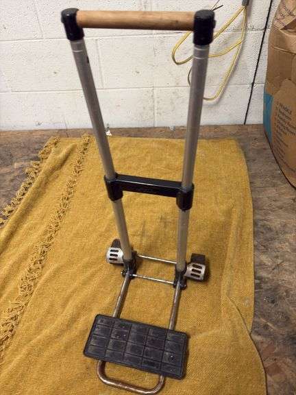VINTAGE LUGGAGE PULL CART image