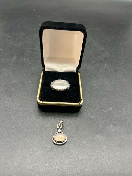 Sterling Silver Ring & Pendant Set image
