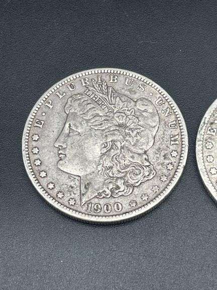THREE MORGAN SILVER DOLLARS