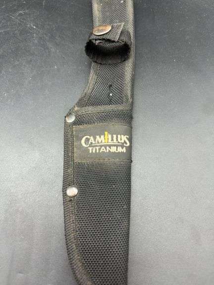 Camillus Titanium Gut Hook Knife with Sheath