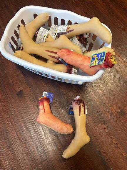 Lot of 'Cut Off Foot' Halloween Props