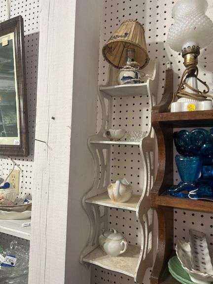 Collection of Small Collectibles including Lamp, Dishes, Gravy Boat image