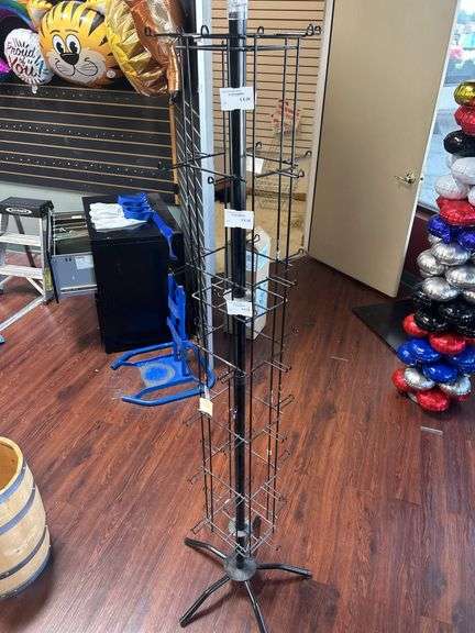Black Metal Wire Display Rack