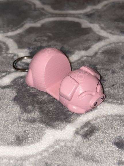3D PRINTED PINK PIG CELL PHONE HOLDER  CELL PHONE NOT INCLUDED image