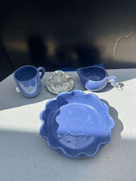 Handmade Ceramic Dishes - Bowl, Pitcher, Mug, Candle Holder image