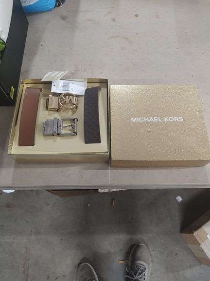 2 MICHAEL KORS BELTS NEW IN BOX image