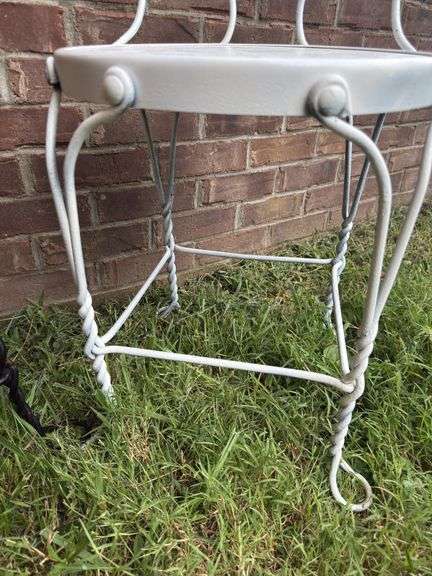 Pair of Decorative Metal Patio Chairs