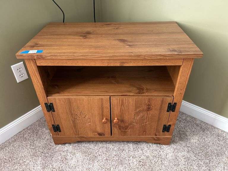 Wooden TV Stand with Storage image