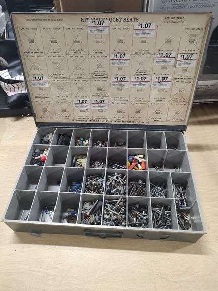 PARTS BIN WITH CONTENTS
