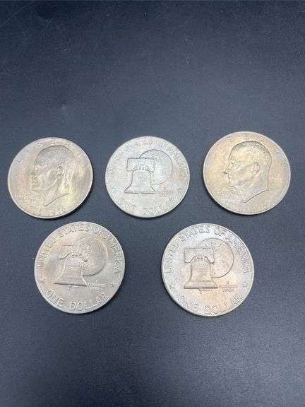 EISENHOWER LIBERTY BELL MOON DOLLAR COINS