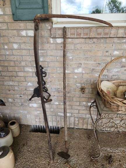 Scythe and Hoe Farm Implements image