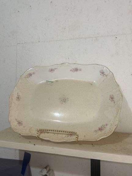 Floral Decorated Serving Platter image