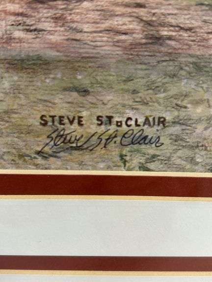 Steve St. Clair Limited Edition Framed Print: Team of Mules