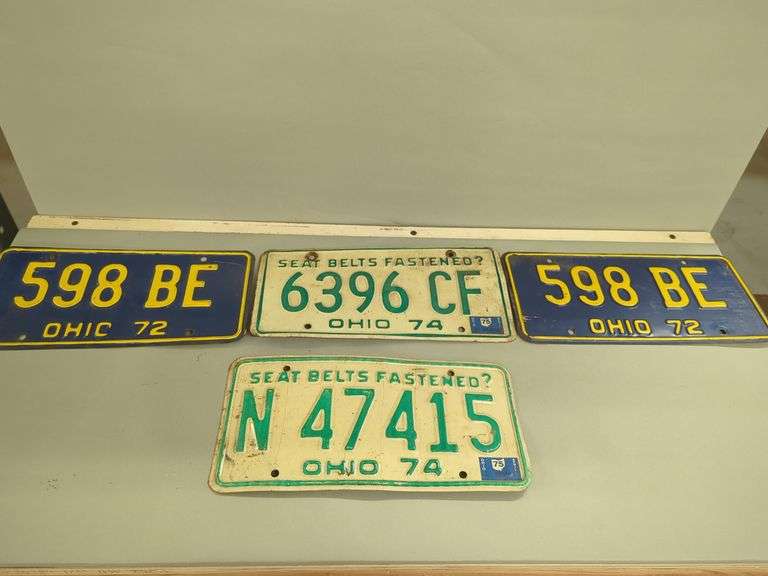 Ohio License Plate Collection - 1972 & 1974 image