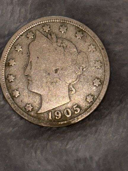LIBERTY V NICKEL 1905 image