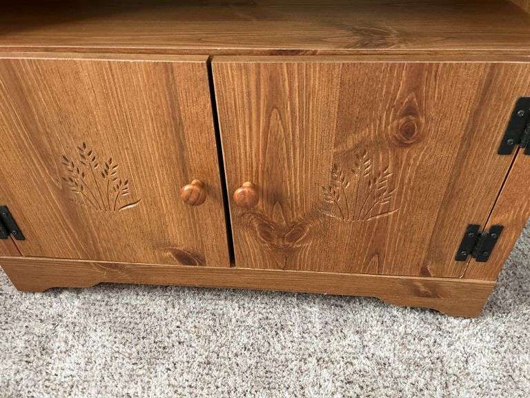 Wooden TV Stand with Storage