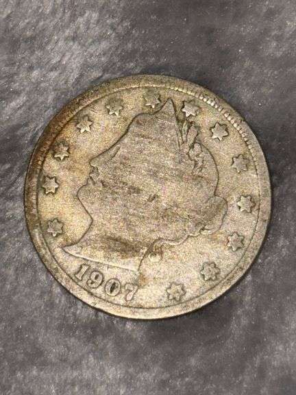 LIBERTY V NICKEL 1907 image