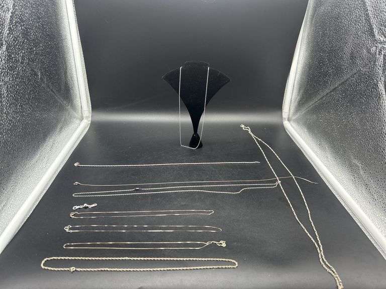 Sterling Silver Chain Necklace Assortment image