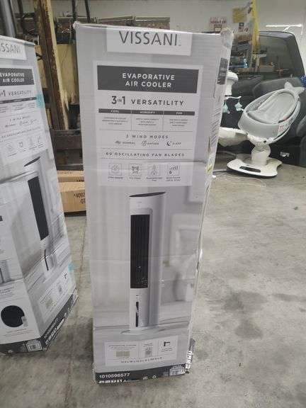 VISSANI 3 IN 1 EVAPORATIVE AIR COOLER WITH COOL HUMIDIFY AND FAN