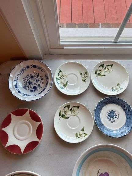 Collection of Decorative Bowls and Saucers
