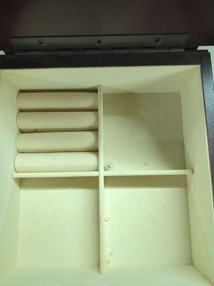 Mahogany Finish Jewelry Armoire