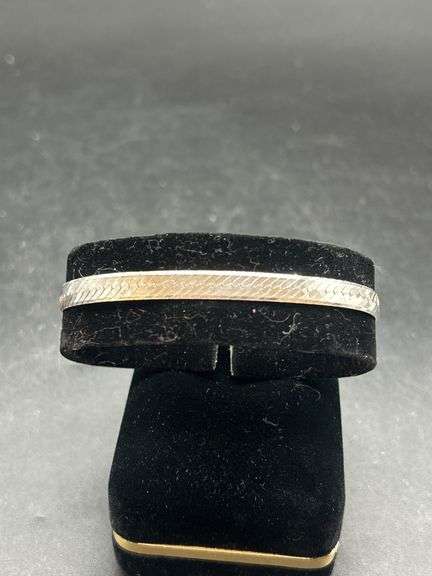 Sterling Silver Italian Herringbone Bracelet image