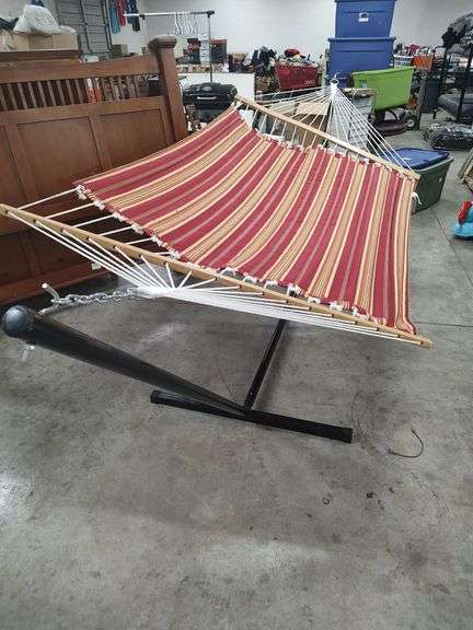 2 PERSON HAMMOCK WITH STEEL STAND