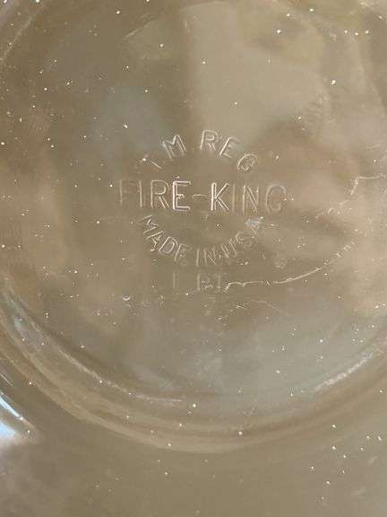 Fire-King Glass Casserole Dish with Lid - 405 Made in USA