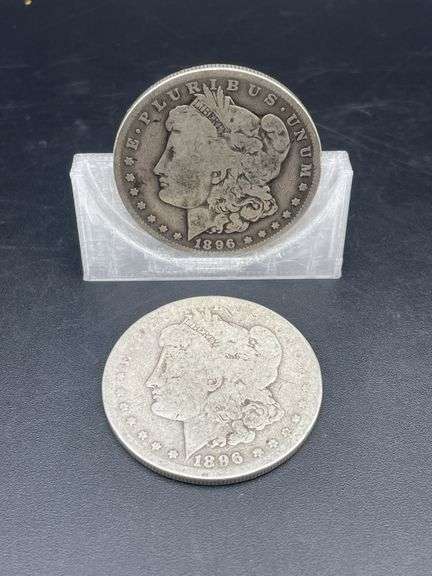 TWO MORGAN SILVER DOLLARS