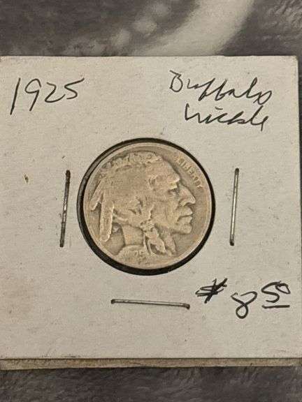 INDIAN HEAD BUFFALO NICKLE  UNABLE TO MAKE OUT DATE BUT APPEARS TO BE 1925 image