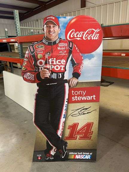 Tony Stewart #14 NASCAR Coca-Cola Life-Size Cardboard Standee image