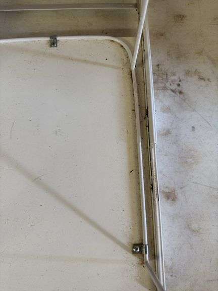 White Metal Storage Rack