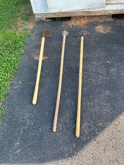 Lot of Three Gardening Hoes image