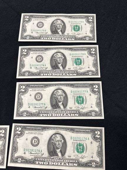 Lot of Twenty $2 Bills