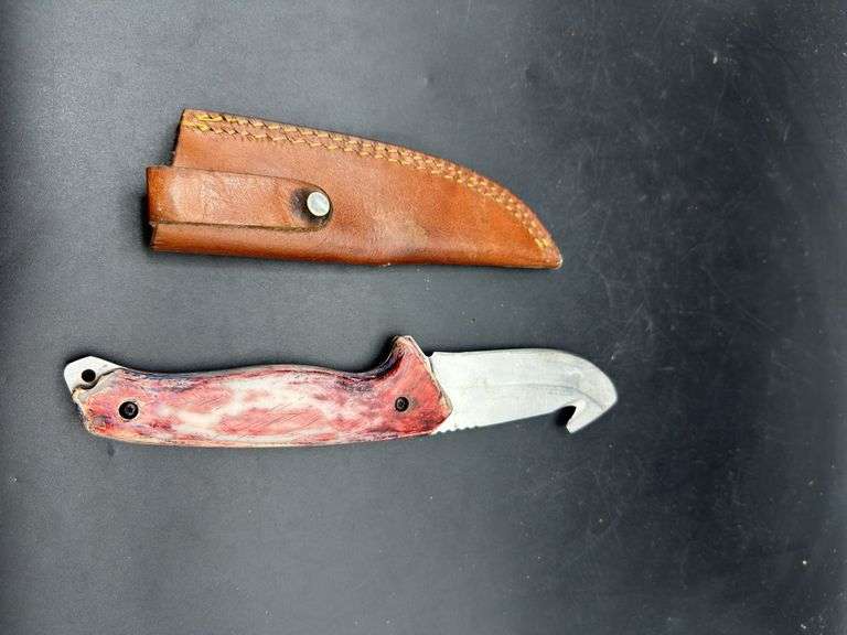 Mossy Oak Gut Hook Knife with Sheath