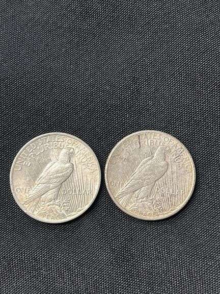 1923 Peace Silver Dollars - Lot of 3