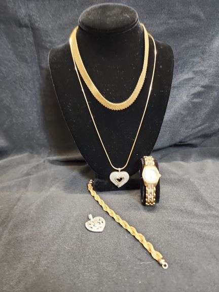Ladies Fashion Jewelry Set - Necklaces, Bracelet, Watch and Charm image