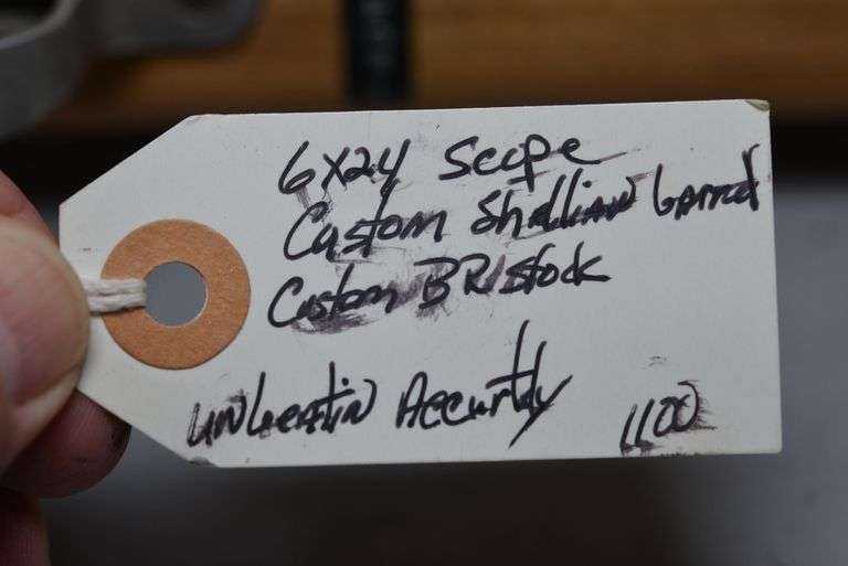 Custom Benchrest Bolt Action Rifle In .243 Ackley Improved Caliber,