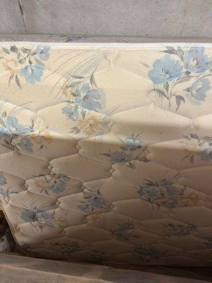 Full Size Mattress and Metal Frame