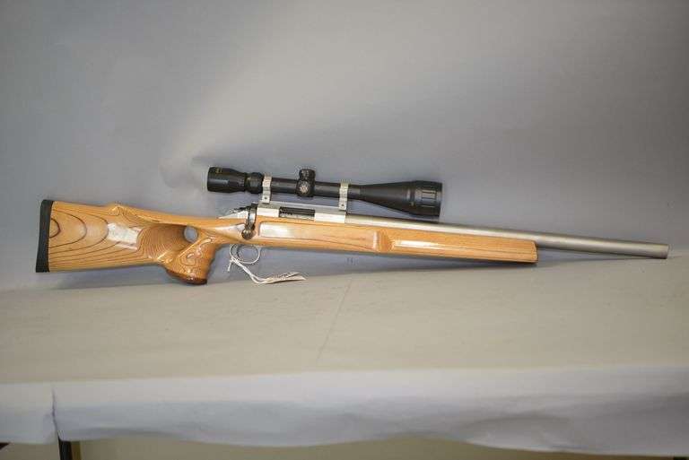 Custom Benchrest Bolt Action Rifle In .243 Ackley Improved Caliber, image