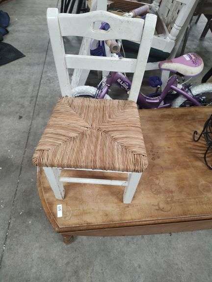 KIDS CANE BOTTOM CHAIR 12 INCHES FLOOR TO SEAT