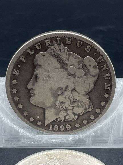 TWO MORGAN SILVER DOLLARS