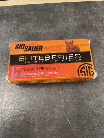 SIG SAUSER 22-250 REM 40 GR
