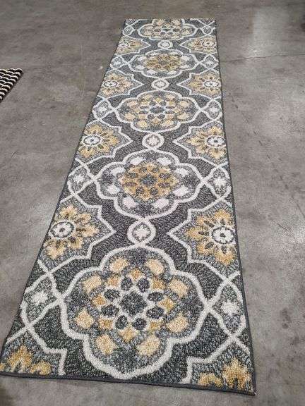 THRESHOLD RADIANT GRAY AREA RUG - 2 FT X 7 FT