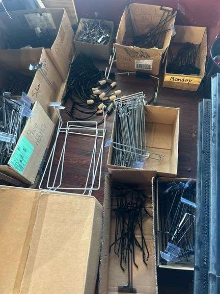 Lot of Retail Display Hooks and Accessories