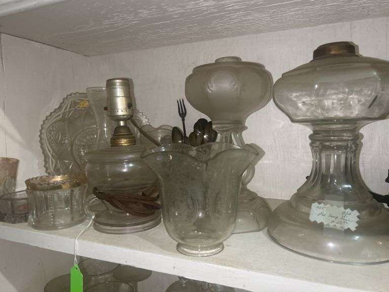 Assorted Glassware & Lamp Collection image