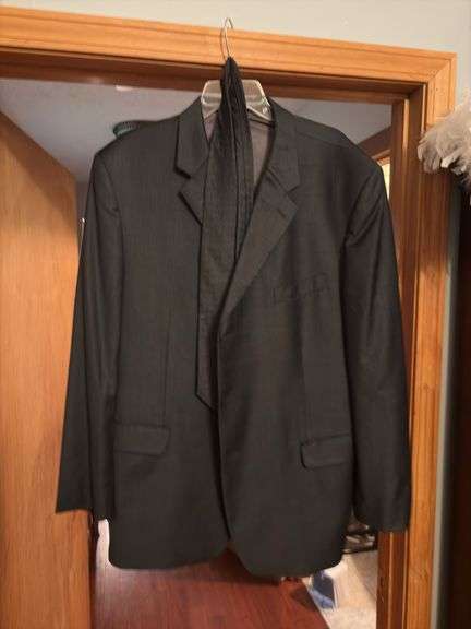 SUIT JACKET ( JONES COLLECTION)  AND BLACK TIE image