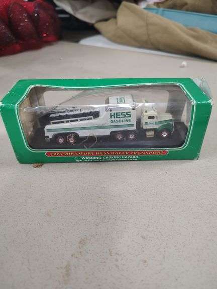 2001 HESS MINIATURE RACER TRANSPORT